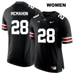 Women's NCAA Ohio State Buckeyes Amari McMahon #28 College Stitched Authentic Nike White Number Black Football Jersey AU20Q51AJ